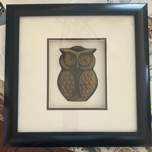 Framed Owl Wall Art